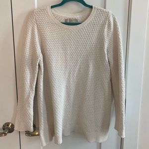Ann Taylor LOFT white sweater
